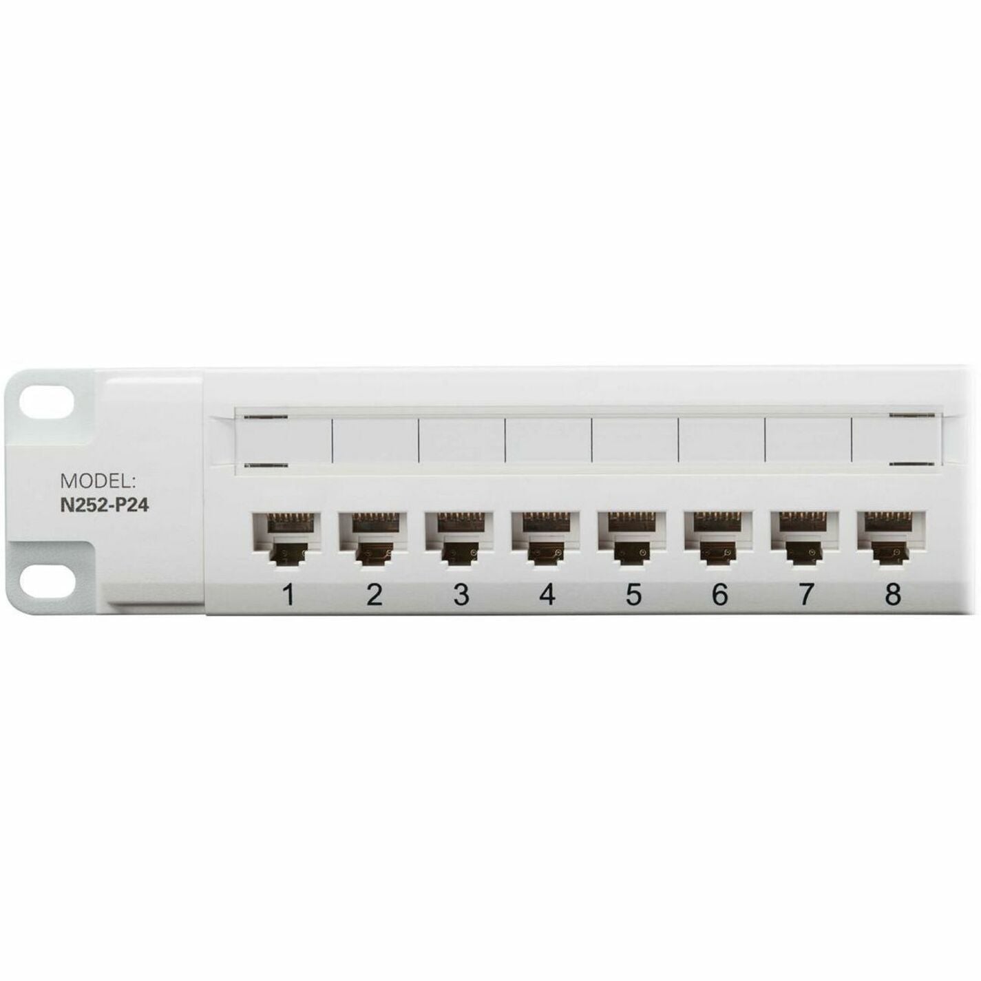 Detailed view of numbered patch panel ports-alternate-image10