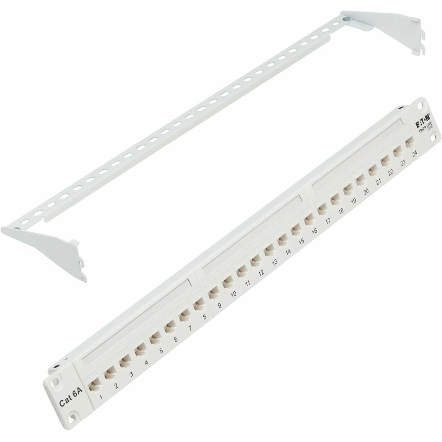 Complete patch panel assembly with mounting bracket-alternate-image12