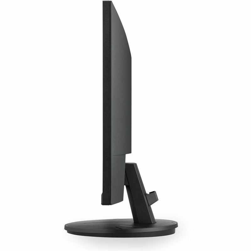 Side profile view of ViewSonic VX2416a monitor demonstrating tilt adjustment capability