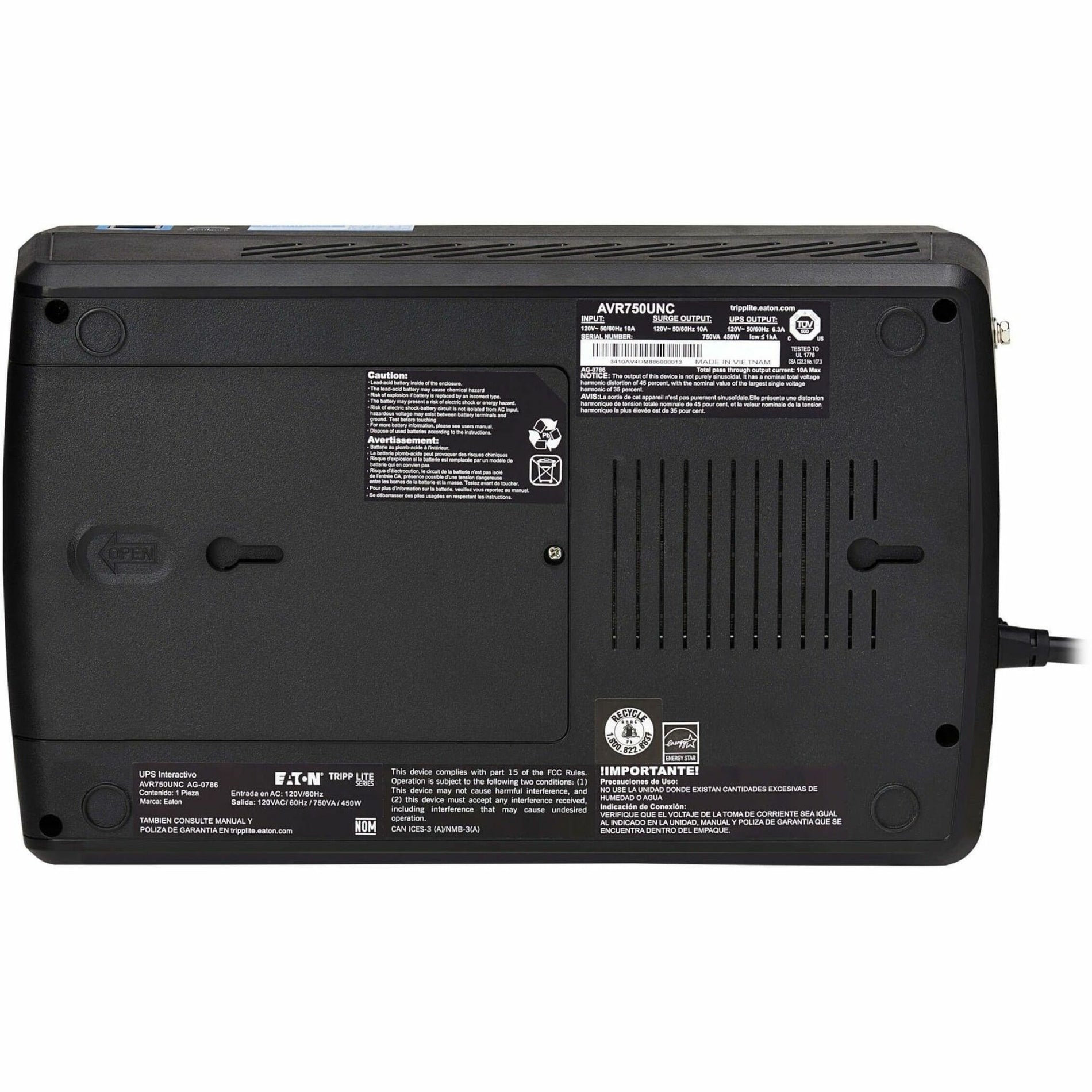 Tripp Lite by Eaton (AVR750UNC) General Purpose UPS