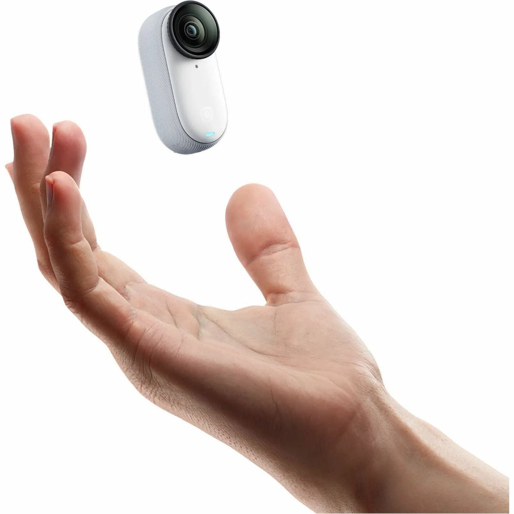 Insta360 3S Caméscope Numérique - Écran Tactile de 22" - Plage Dynamique Élevée (HDR) - 4K - Blanc Arctique