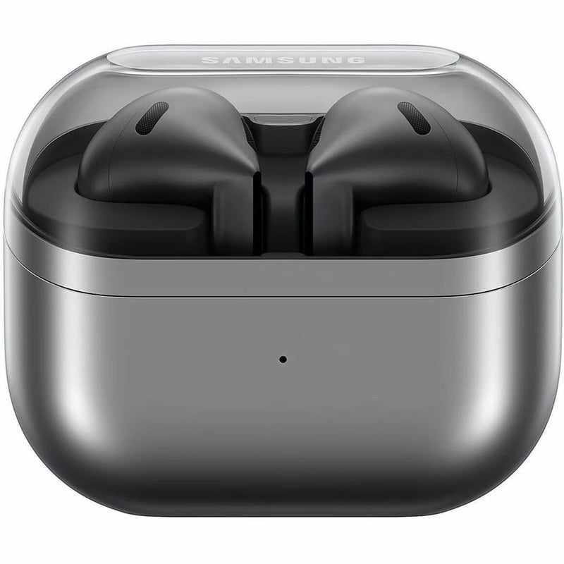 Top view of Galaxy Buds3 charging case with LED indicator