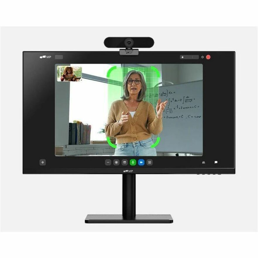 Monitor display showing AI tracking system in action with visual indicators-alternate-image9