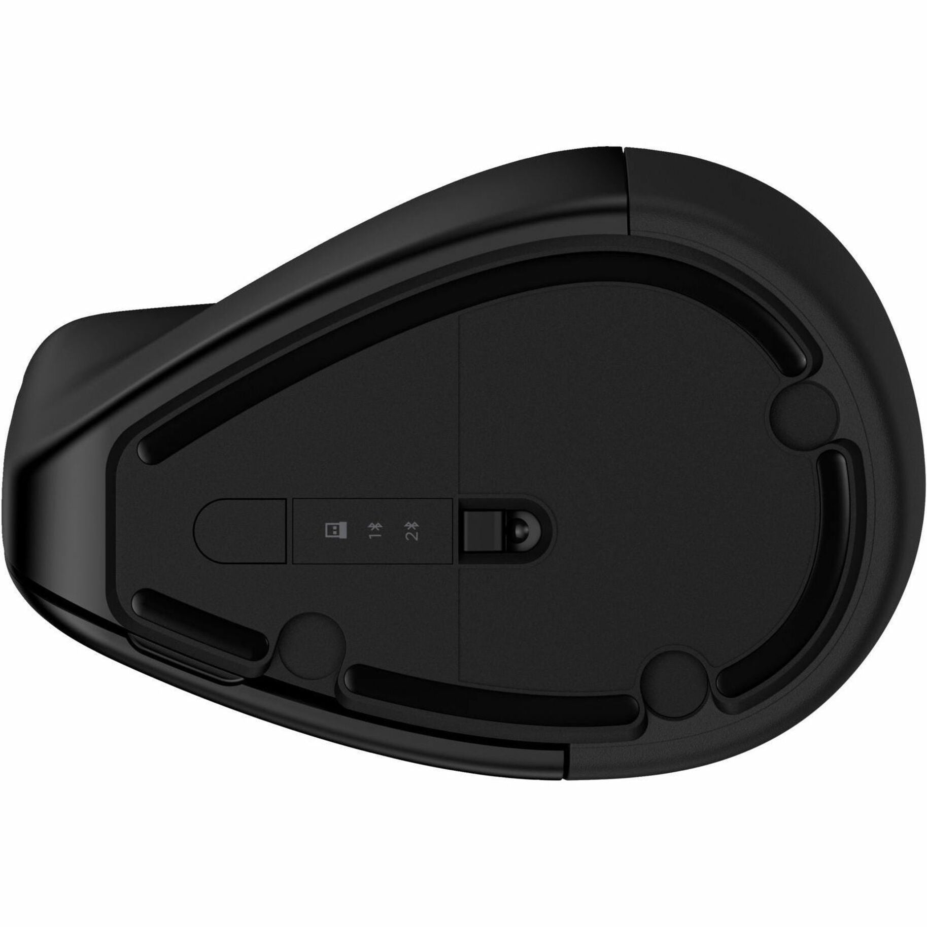 Bottom view of HP 920 Ergonomic Mouse showing connection controls and switches-alternate-image6