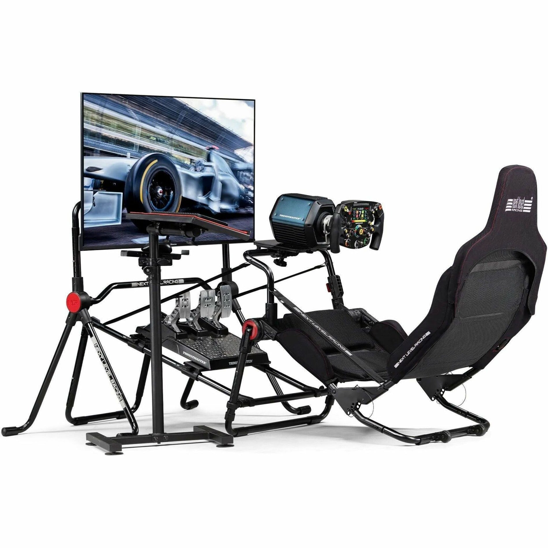 Formula Lite Pro with full racing setup including monitor, wheel, and pedals-alternate-image7