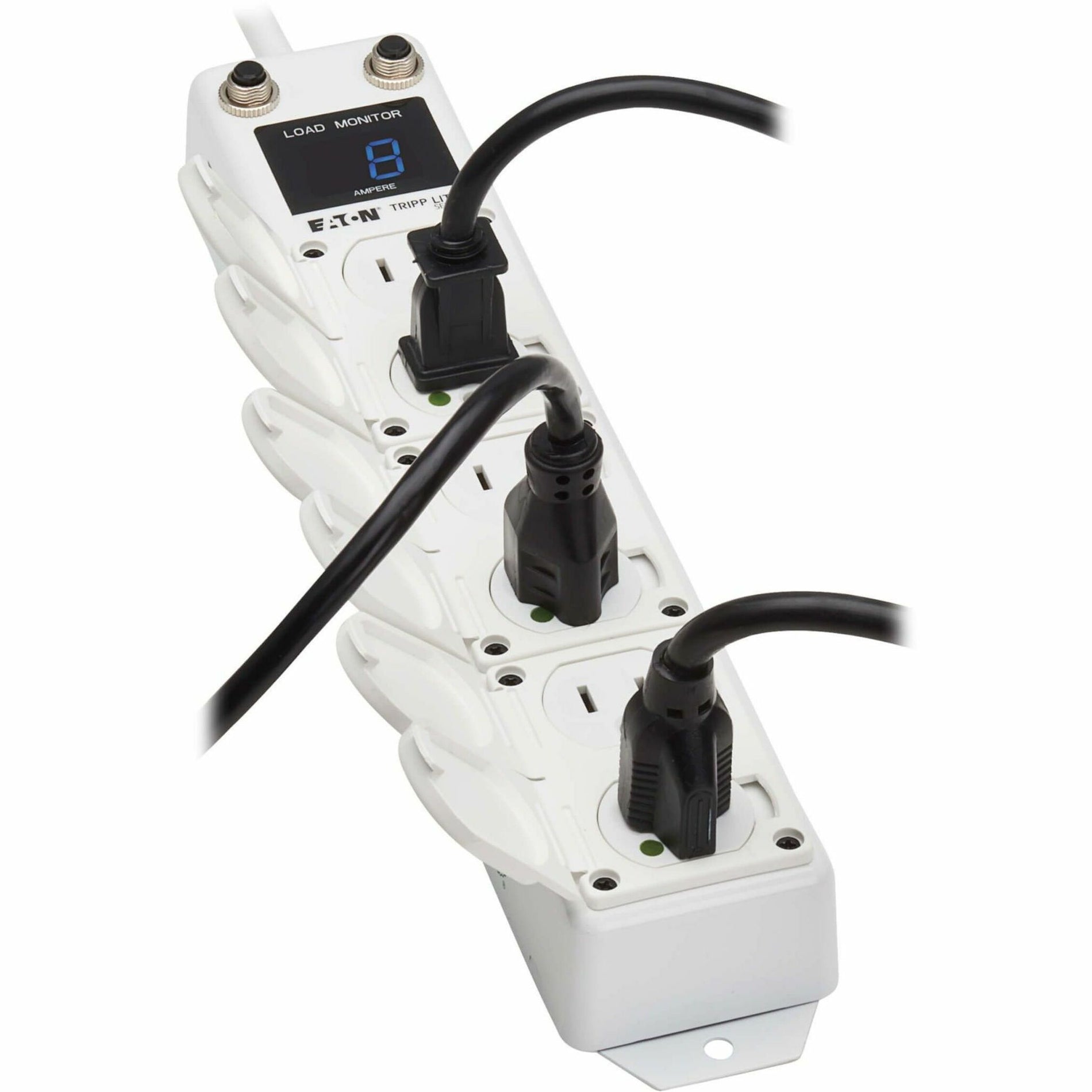 Power strip in use showing connected devices and load monitor-alternate-image13