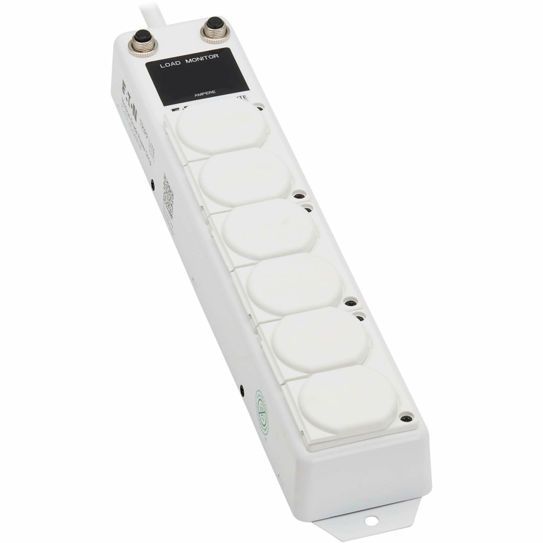 Full view of power strip outlet array with safety covers-alternate-image12