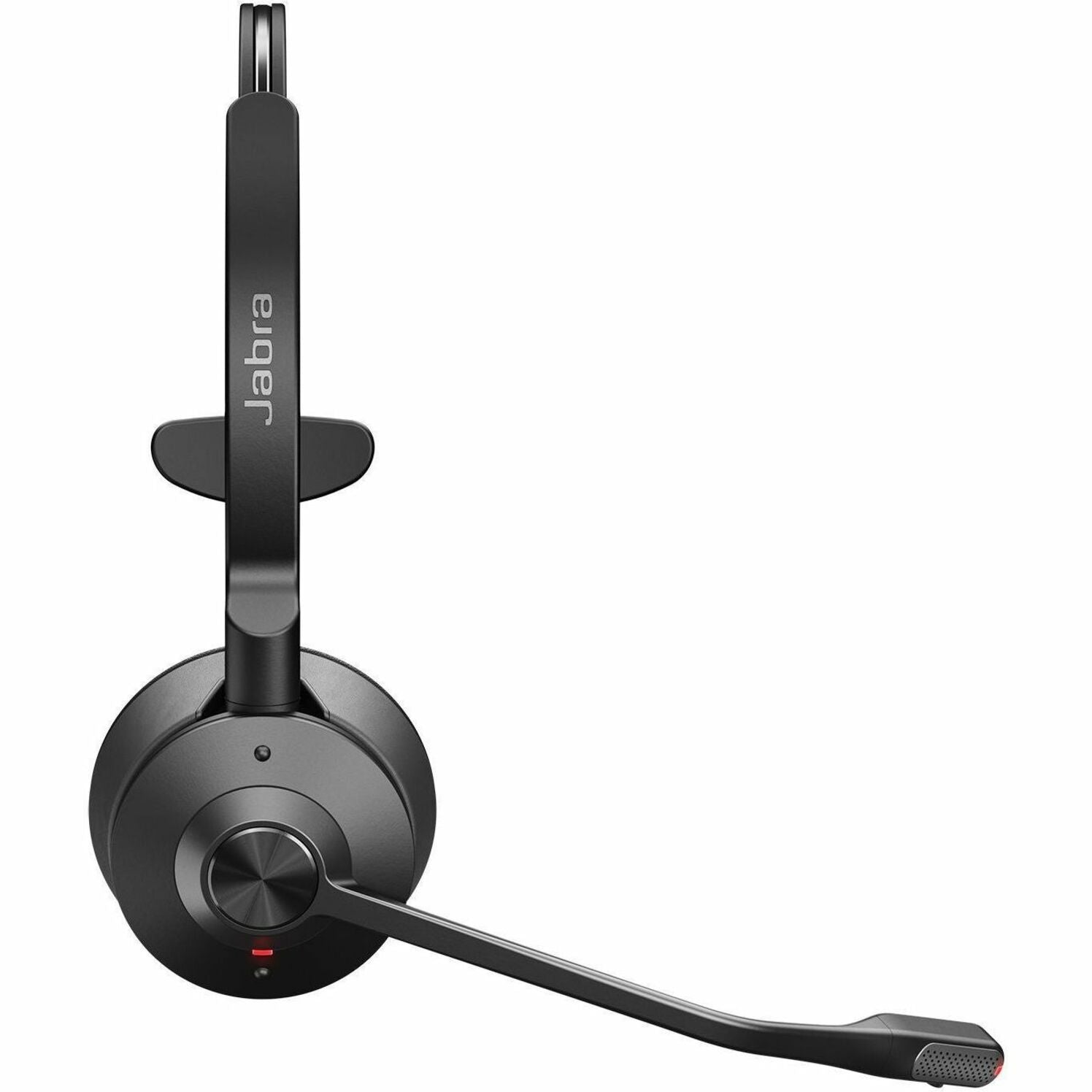 Profile view of Jabra Engage 55 SE headset displaying speaker housing and microphone positioning-alternate-image2