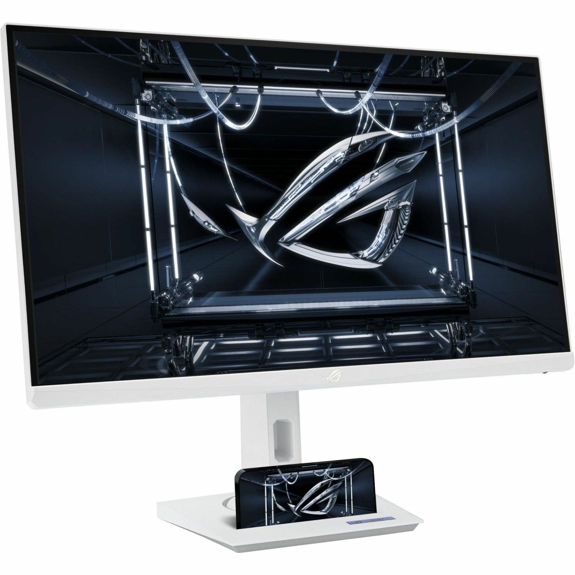 ASUS ROG Strix 27 1440P USB-C HDR Gaming Monitor (XG27ACG-W) - White, QHD, 180Hz, 1ms, Fast IPS, DCI-P3 95%, Extreme Low Motion Blur Sync, G-Sync Compatible, Tripod Socket, AI Gaming, 3yr warranty