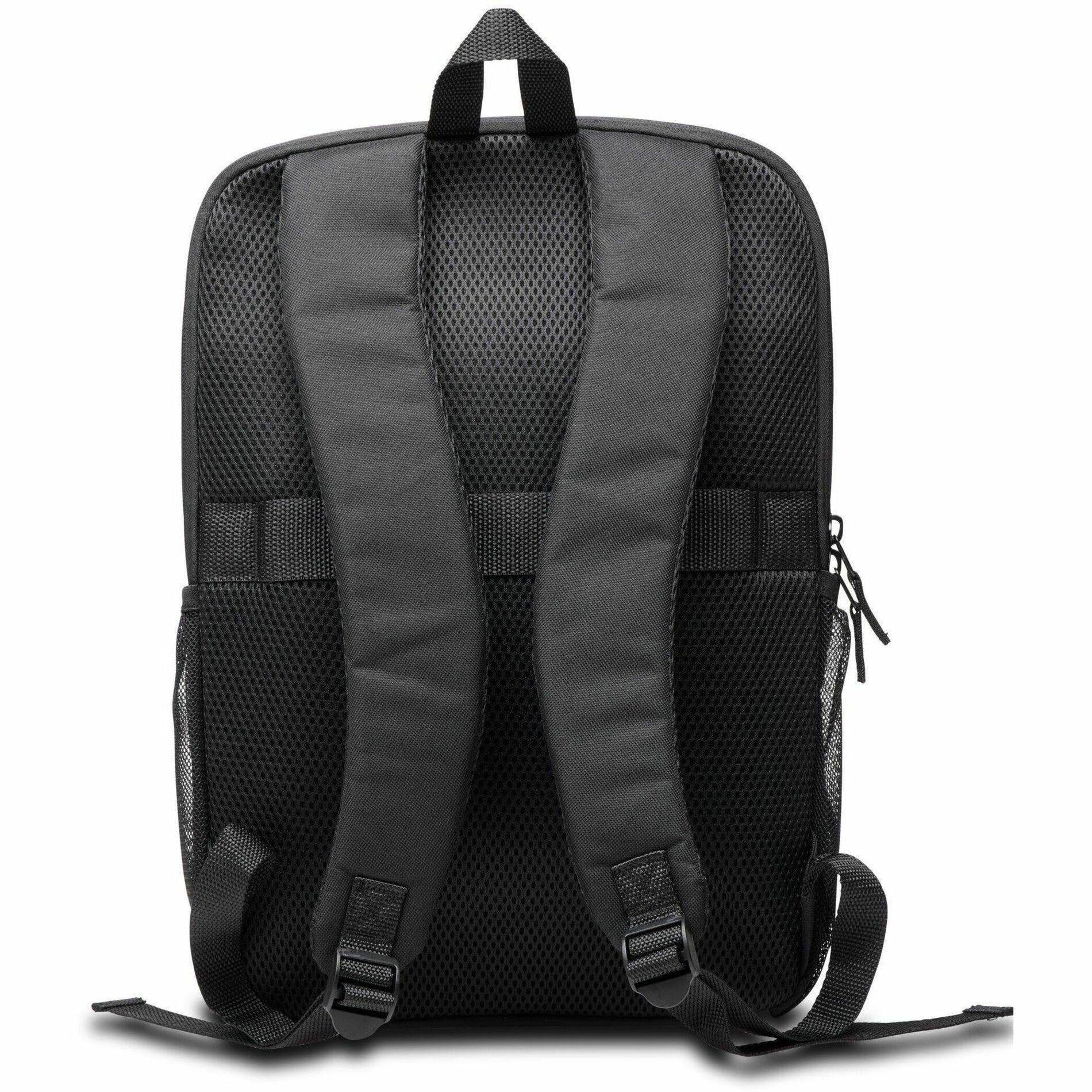 Back view of Kensington EQ Laptop Backpack showing padded mesh back panel and shoulder straps-alternate-image4