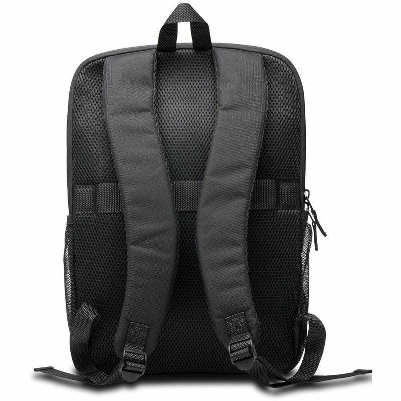 Back view of Kensington EQ Laptop Backpack showing padded mesh back panel and shoulder straps