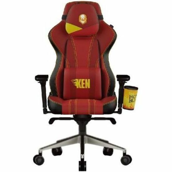 Cooler Master Caliber X2 Street Fighter 6 Gaming Chair, Ergonomic Design, 4D Adjustable Armrests, Memory Foam Support, 330lb Capacity, Cup Holder, Ken Edition - CMI-GCX2-KEN (1 Year Warranty)