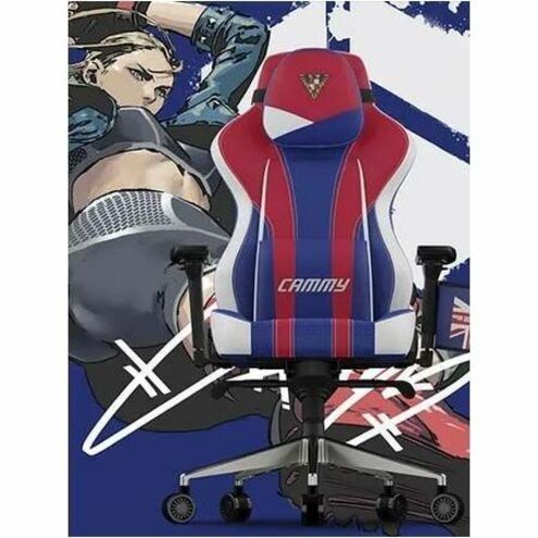 Caliber X2 Cammy edition gaming chair showcased with character artwork-alternate-image3