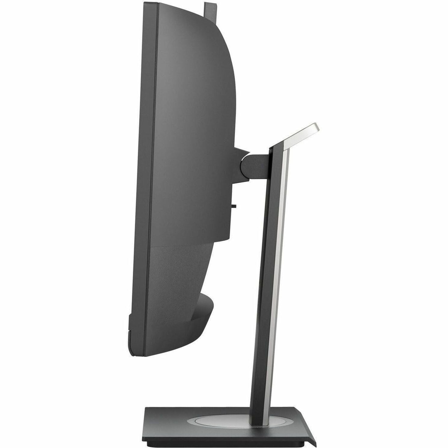 Angled view of ViewSonic VG3457CV showing curved display and stand mechanics-alternate-image3