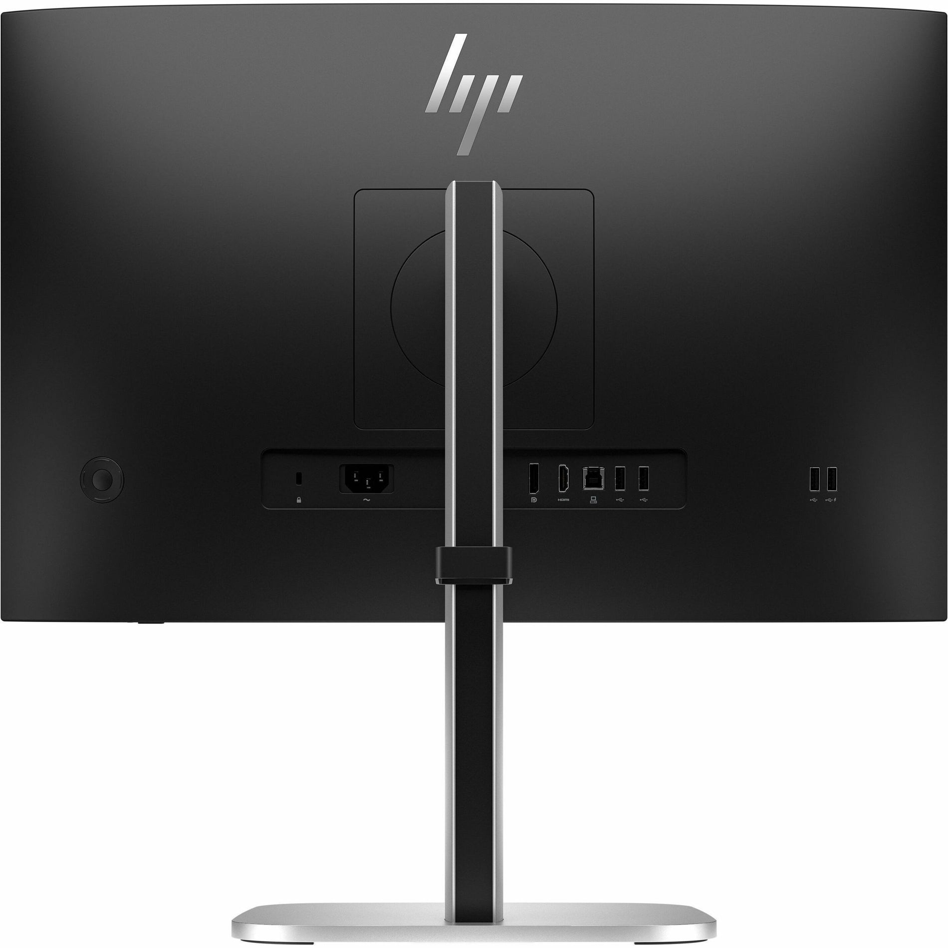 Rear view of HP 524pn monitor showing ports and connectivity options-alternate-image4