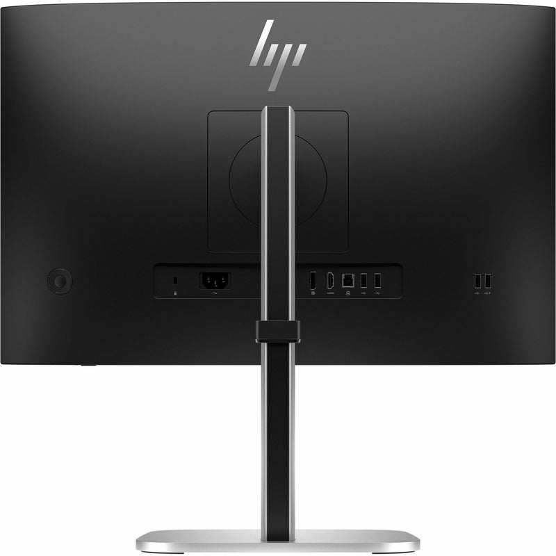 Rear view of HP 524pn monitor showing ports and connectivity options