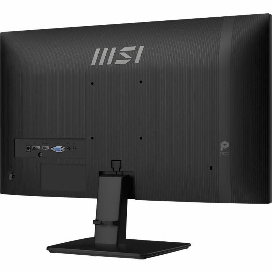 MSI PRO MP251 E2 24.5-inch IPS 1920 x 1080 (FHD) Computer Monitor, 120Hz, Adaptive-Synch, HDR Ready, HDMI, VGA Port, Display Port,VESA Mountable, Tilt, Speaker, 1ms, Black (PROMP251E2)