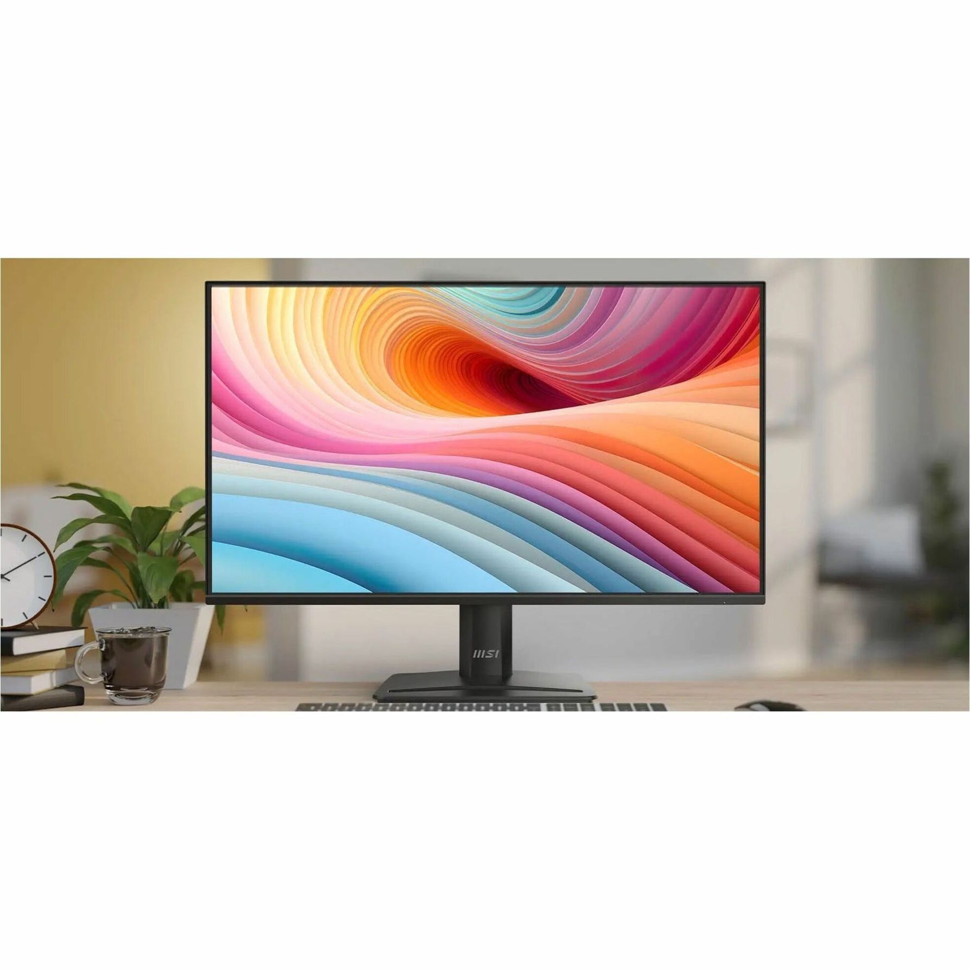 MSI PRO MP251 E2 24.5-inch IPS 1920 x 1080 (FHD) Computer Monitor, 120Hz, Adaptive-Synch, HDR Ready, HDMI, VGA Port, Display Port,VESA Mountable, Tilt, Speaker, 1ms, Black (PROMP251E2)