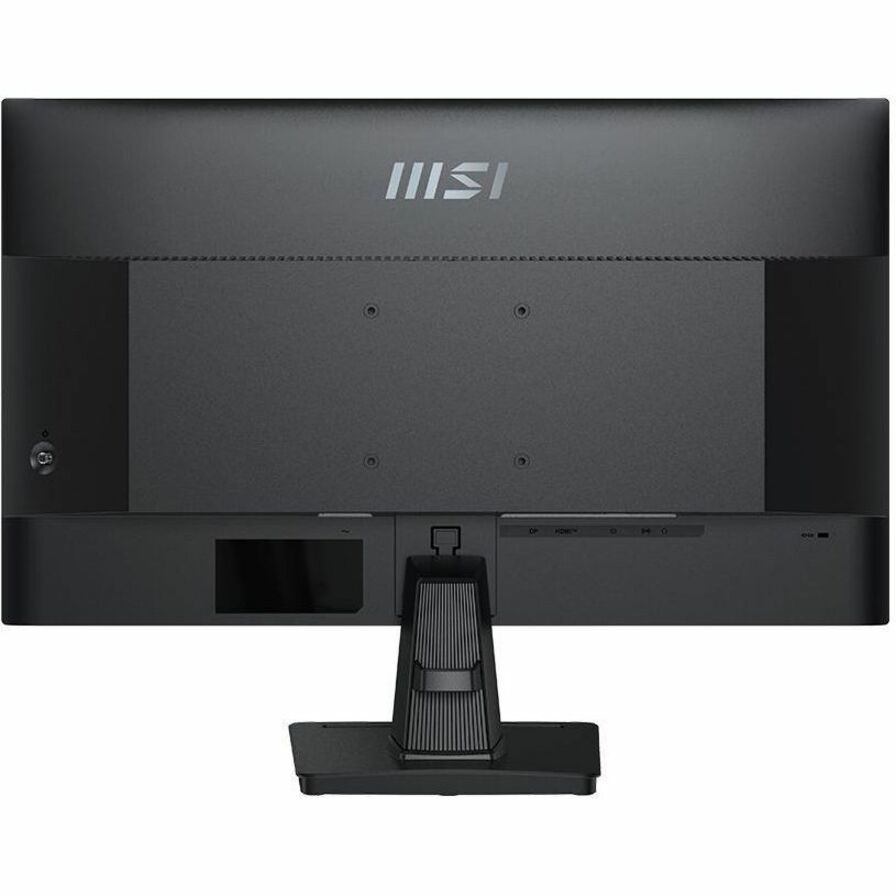 Back view of MSI PRO MP245G monitor showing ports and mounting options-alternate-image4