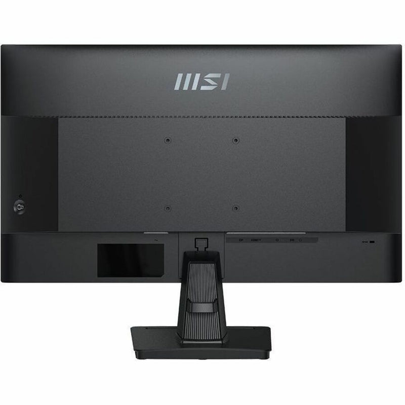 Back view of MSI PRO MP245G monitor showing ports and mounting options