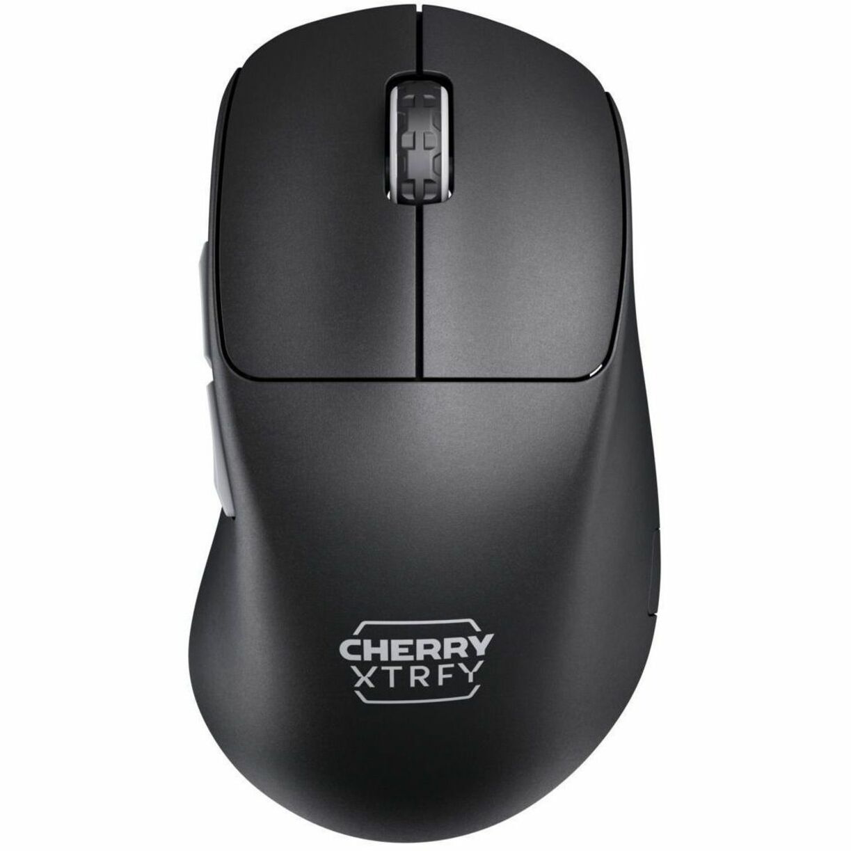 Front view of CHERRY XTRFY M64 Pro Wireless gaming mouse showing branding and ergonomic design-alternate-image4