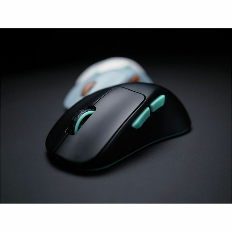 Black version of CHERRY XTRFY M64 mouse with turquoise accents