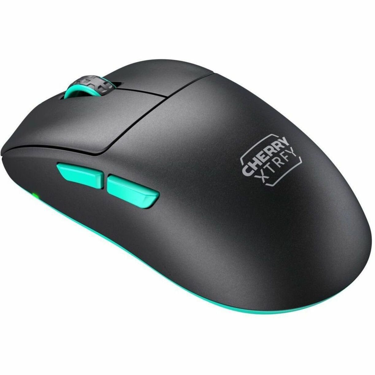 Three-quarter view of CHERRY XTRFY M68 gaming mouse showing ergonomic design-alternate-image4