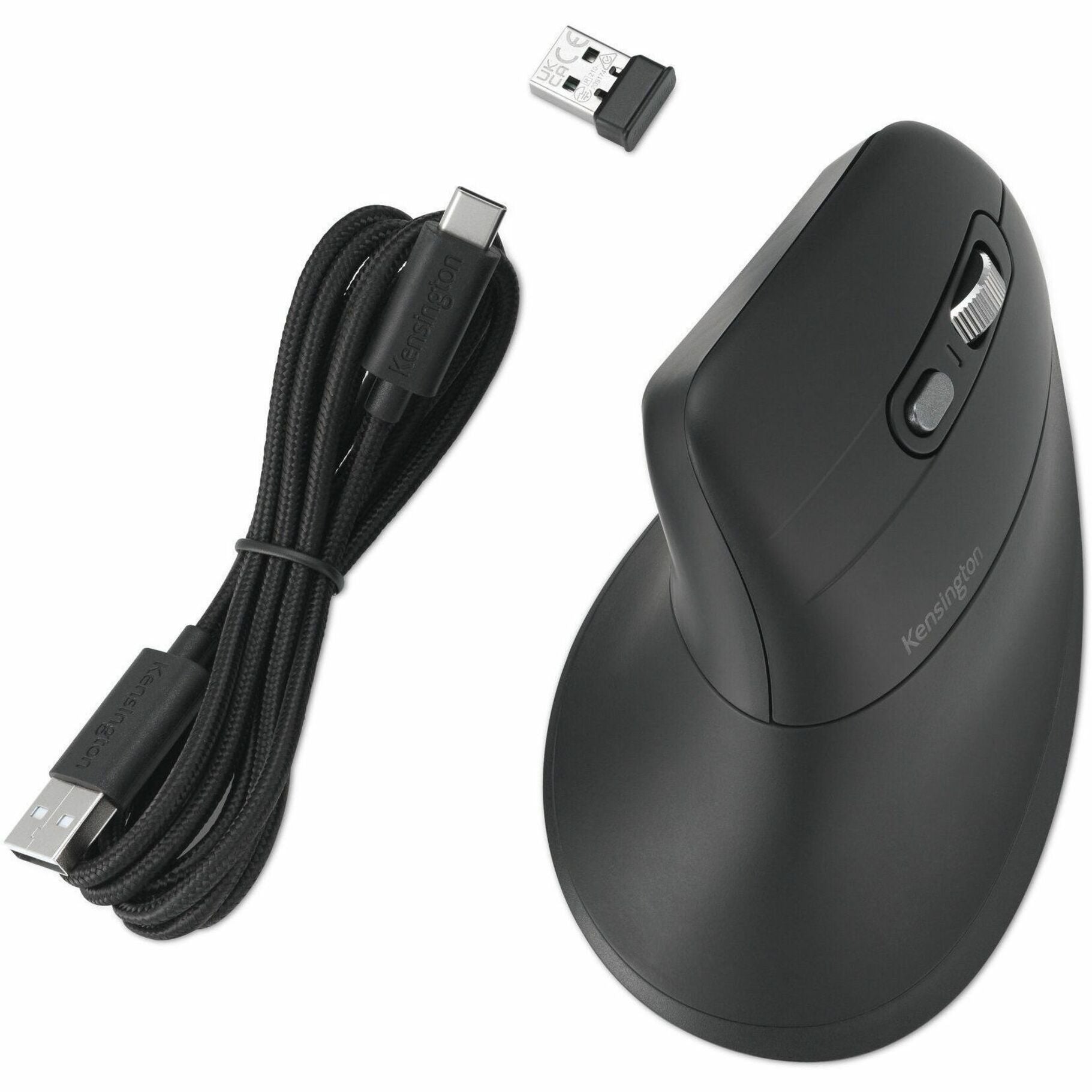 Kensington Pro Fit Ergo MY630 mouse with included USB receiver and charging cable-alternate-image5