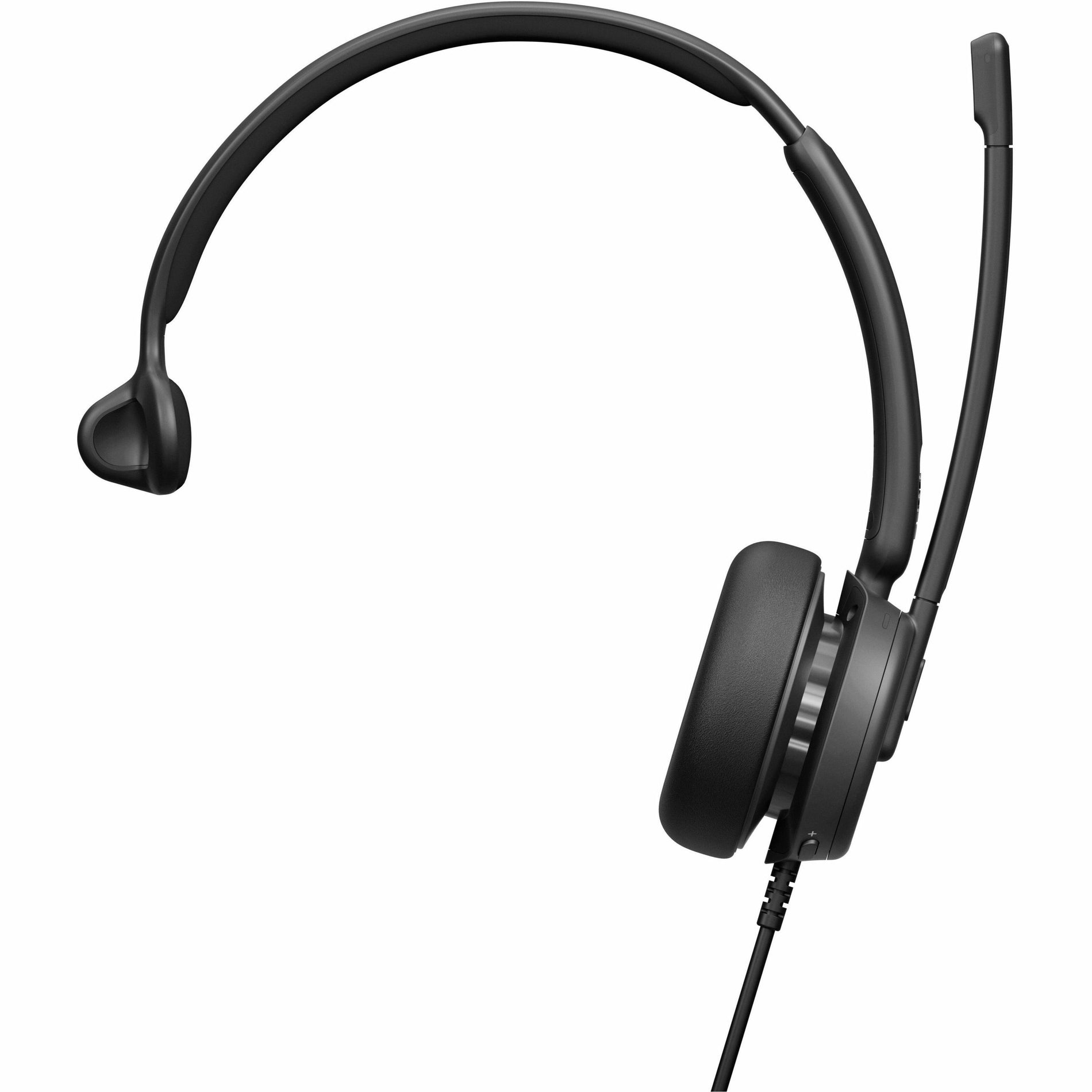 EPOS IMPACT 430 headset displaying adjustable boom microphone and cushioned ear cup design, angled view emphasizing comfort features-alternate-image2