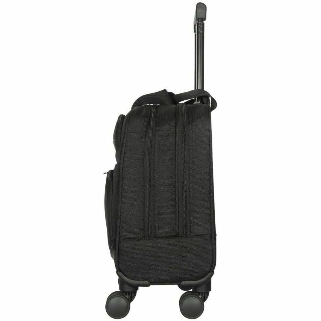 Side view of Targus laptop case showing wheel system and profile-alternate-image3