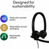 Logitech H570e headset with sustainability features highlighted-alternate-image7