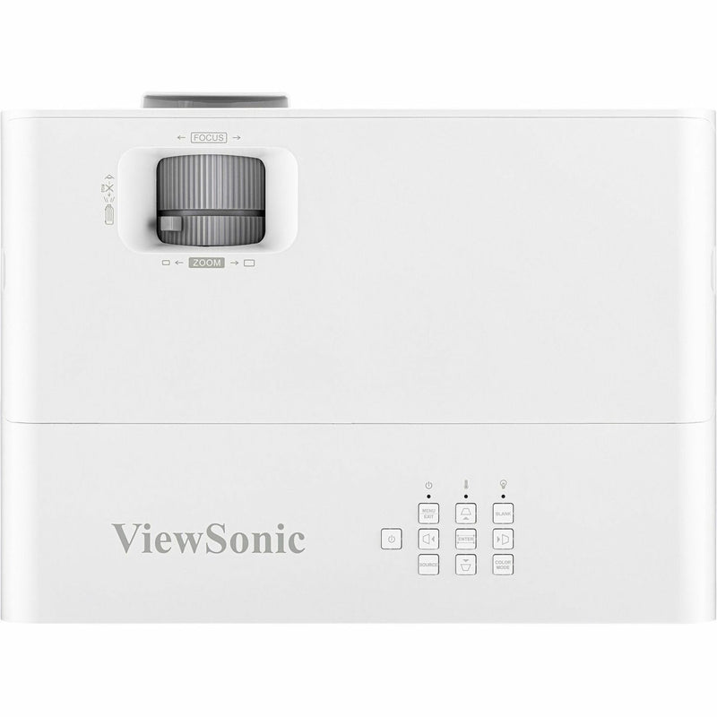 Top view of ViewSonic PX749-4K showing focus adjustment controls