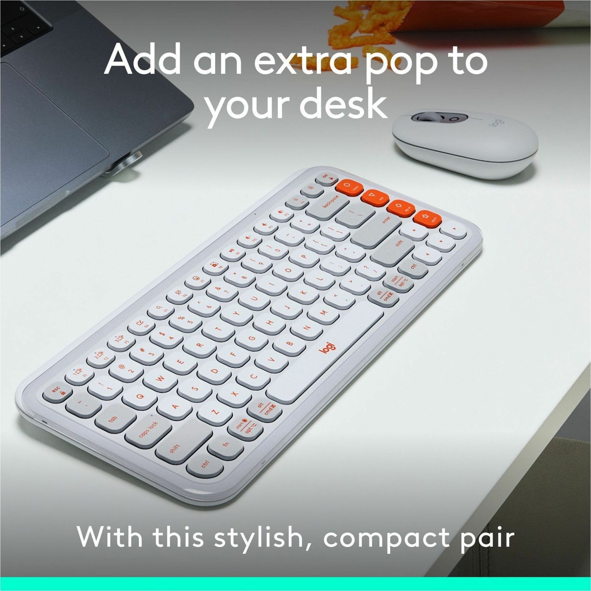 Logitech POP Icon Combo Offwhite Orange (920-013104)