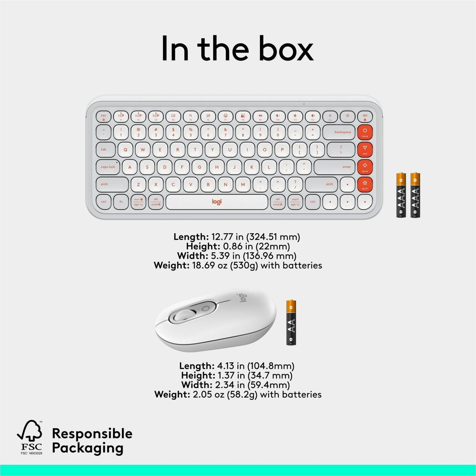 Logitech POP Icon Combo Offwhite Orange (920-013104)