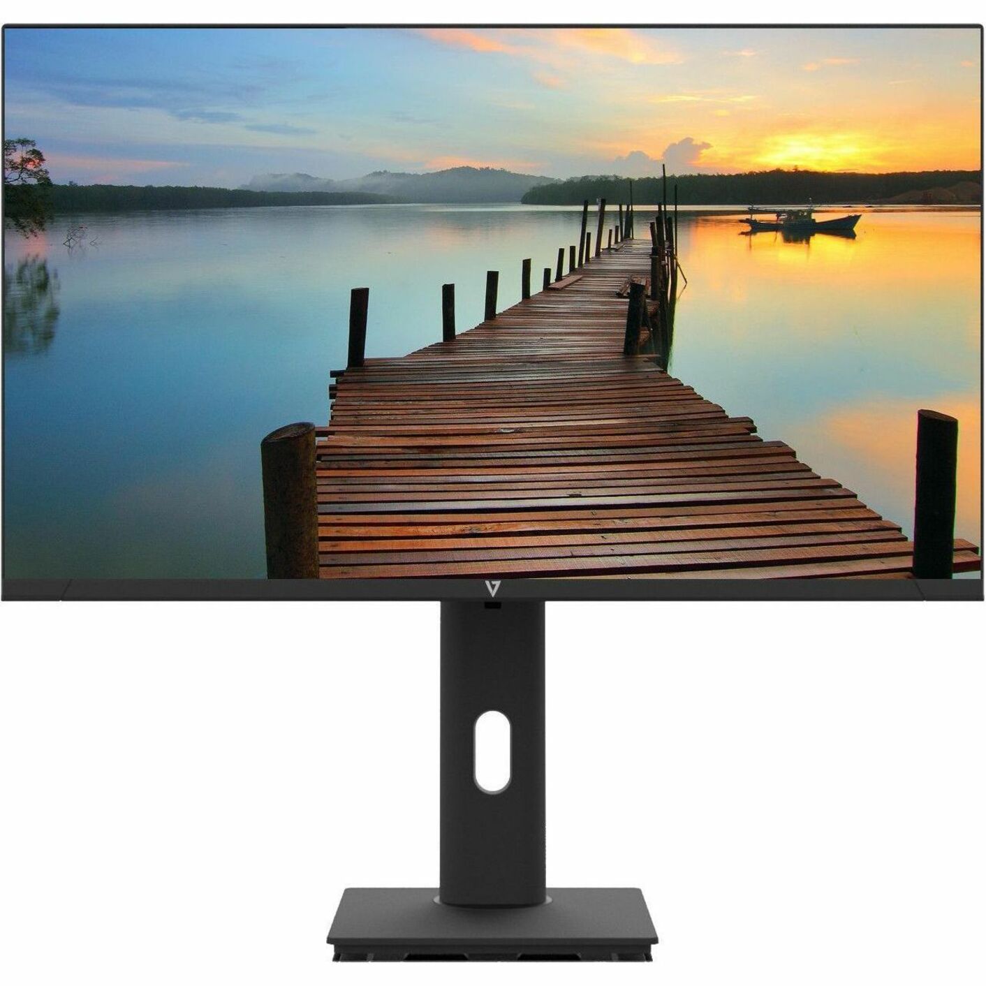 V7 L238V1-HAS-N 24" Class Full HD LED Monitor - 16:9 - Black