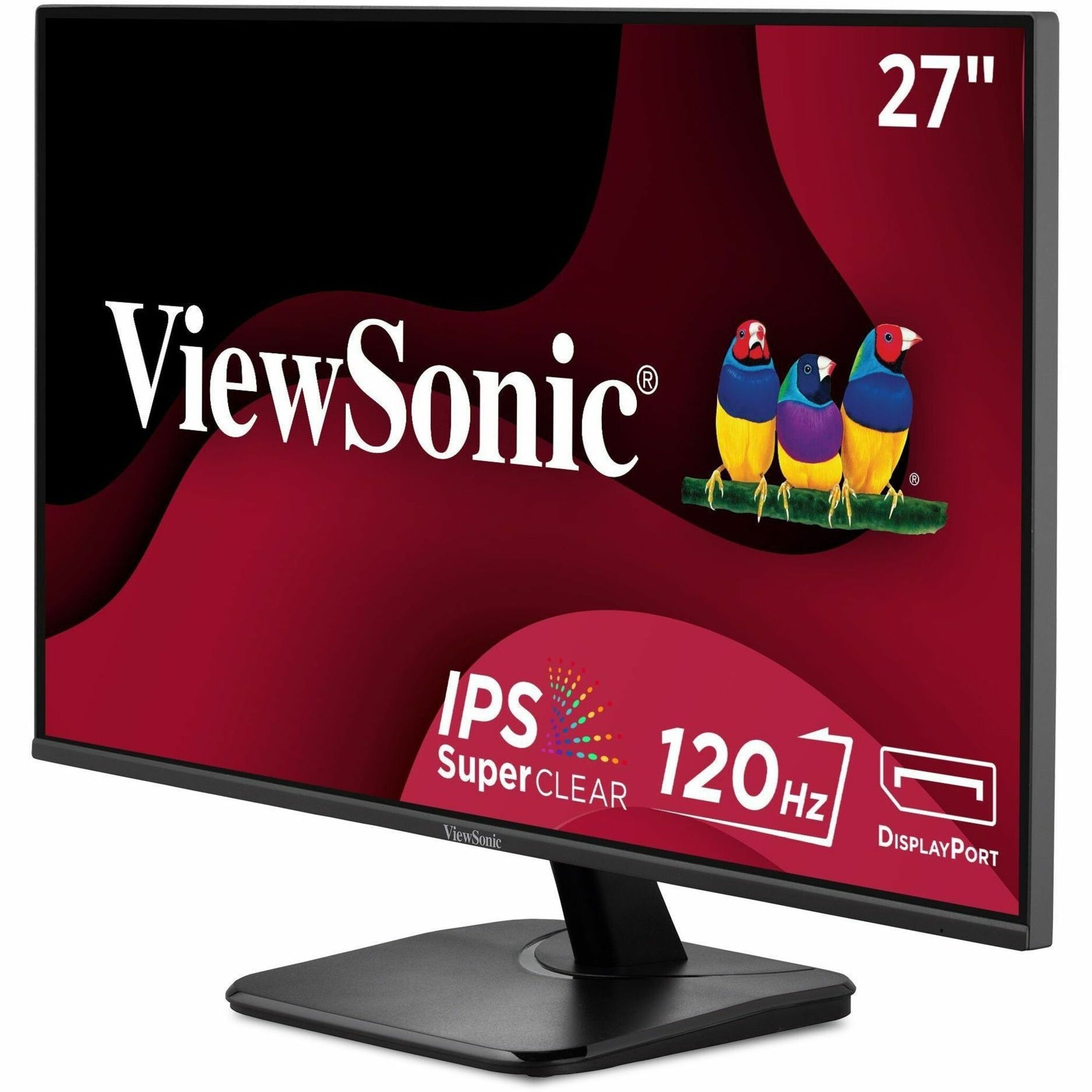 ViewSonic VA2756A-MHD 27 Inch IPS 1080p Monitor with 120Hz, Eye Care, HDMI, DisplayPort, and VGA Inputs for Home and Office