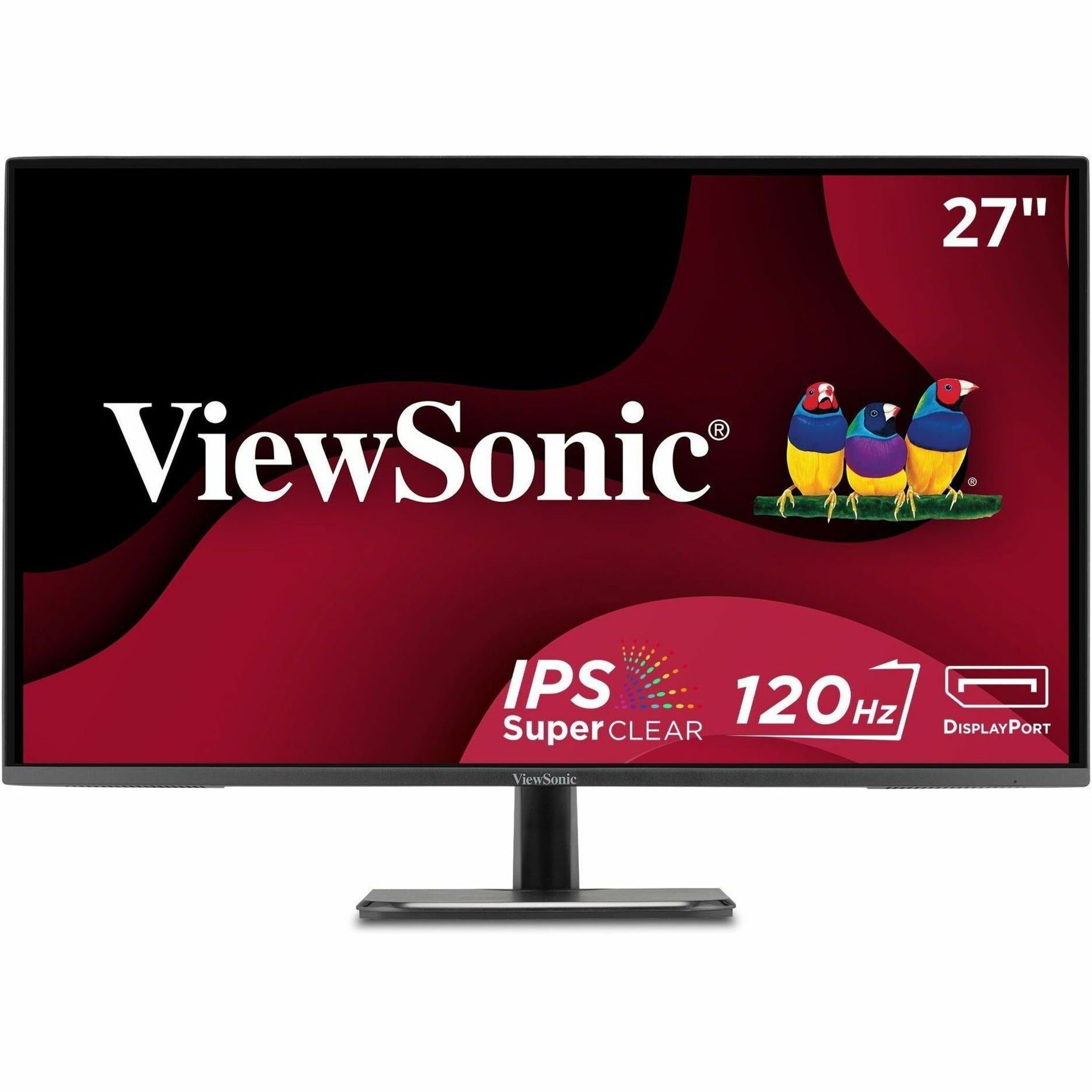 ViewSonic VA2756A-MHD 27 Inch IPS 1080p Monitor with 120Hz, Eye Care, HDMI, DisplayPort, and VGA Inputs for Home and Office