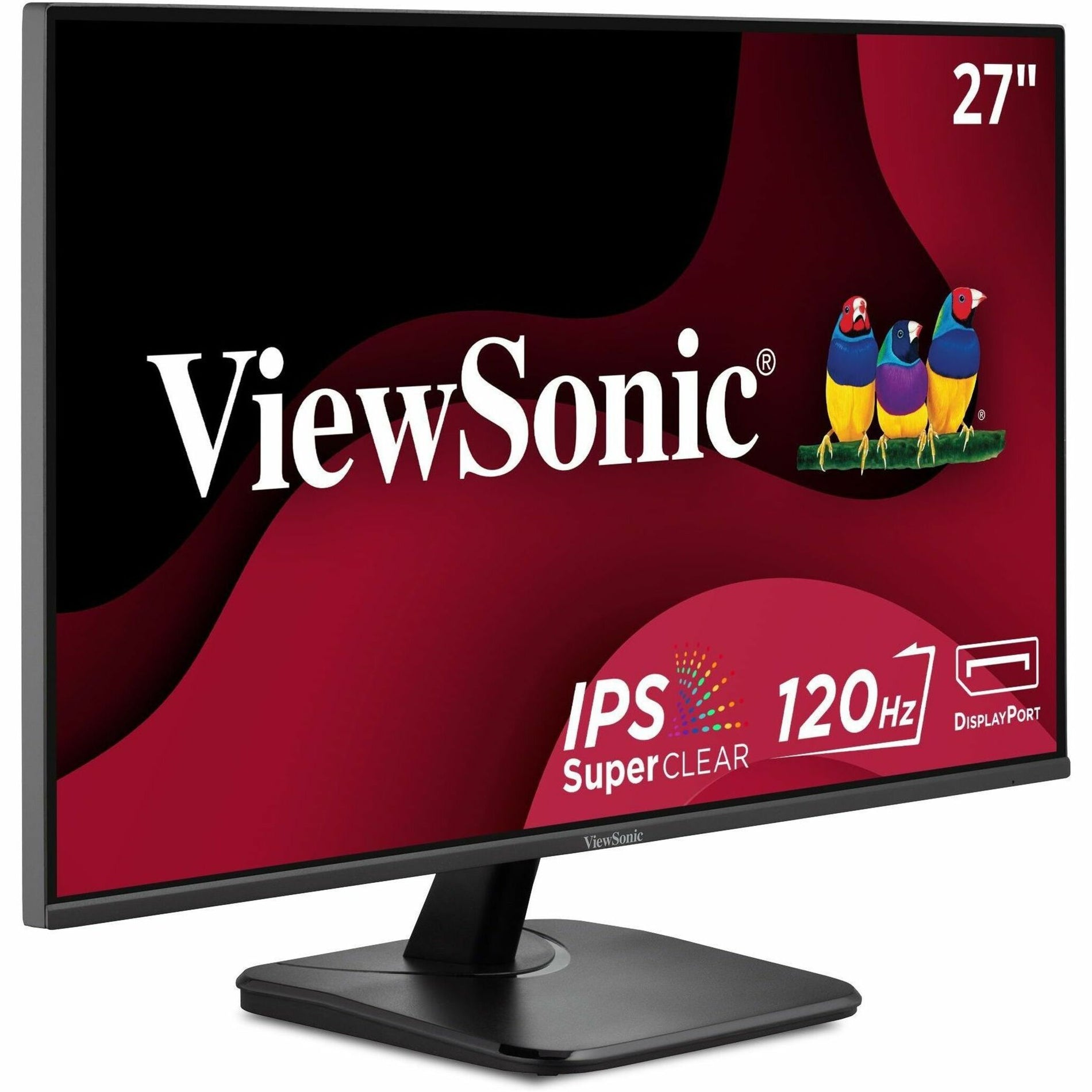 ViewSonic VA2756A-MHD 27 Inch IPS 1080p Monitor with 120Hz, Eye Care, HDMI, DisplayPort, and VGA Inputs for Home and Office