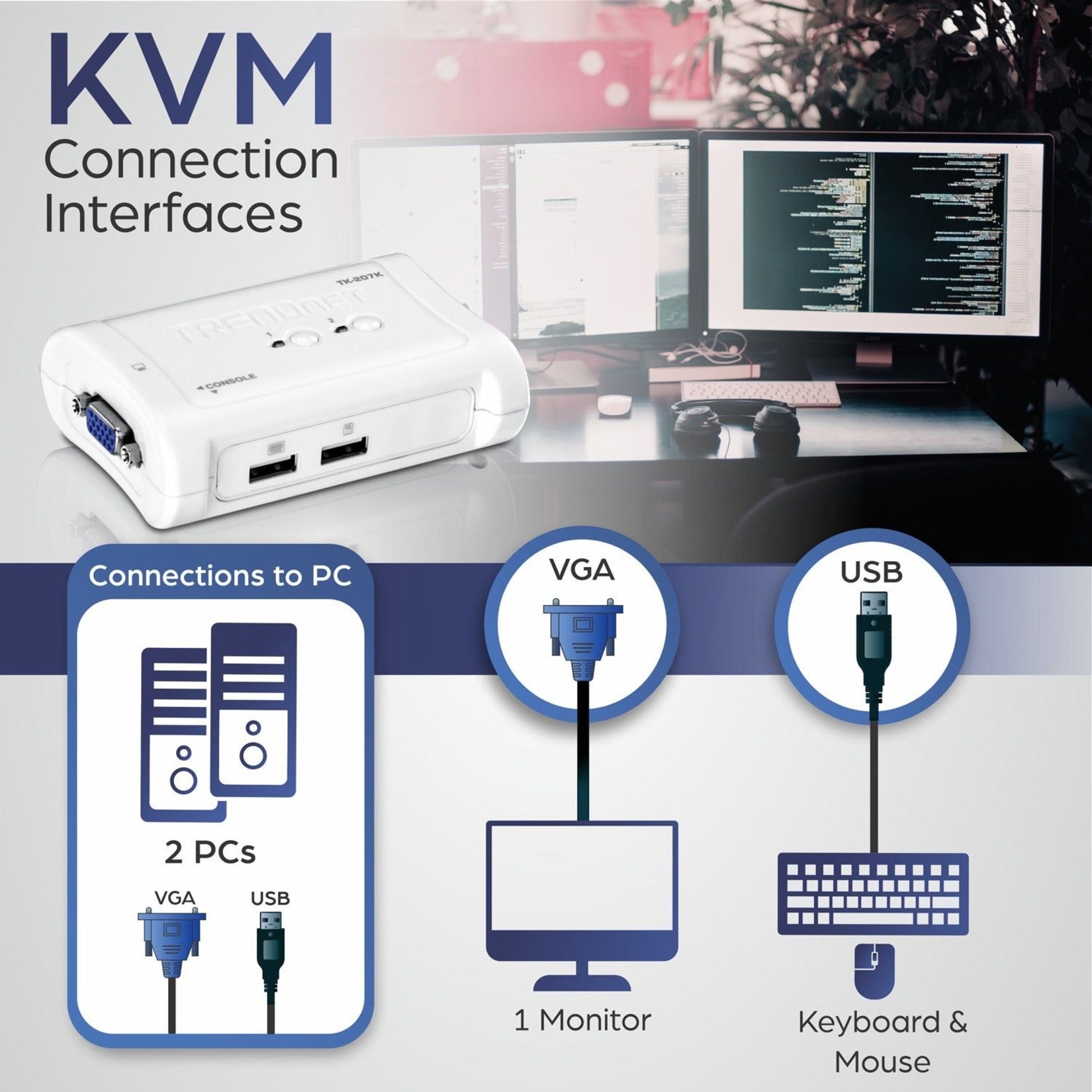 TRENDnet (TK207K) KVM Switchbox (TK-207K)