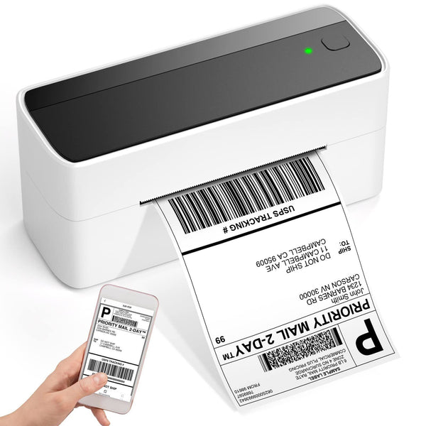 Impresora de etiquetas térmicas Bluetooth de 4x6 para paquetes de envío de negocios pequeños lote de correo