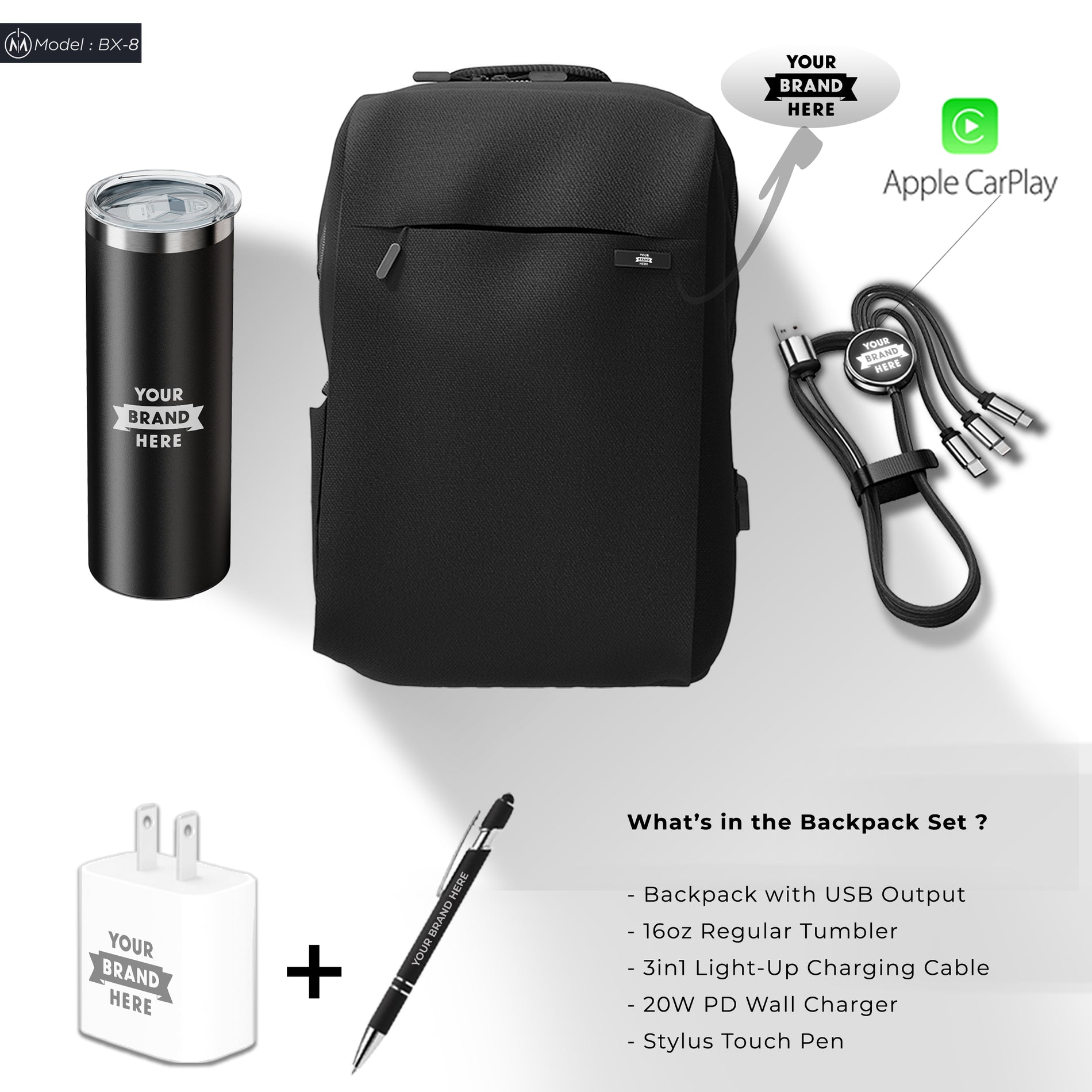 Corporate Gift Backpack Set BX-8