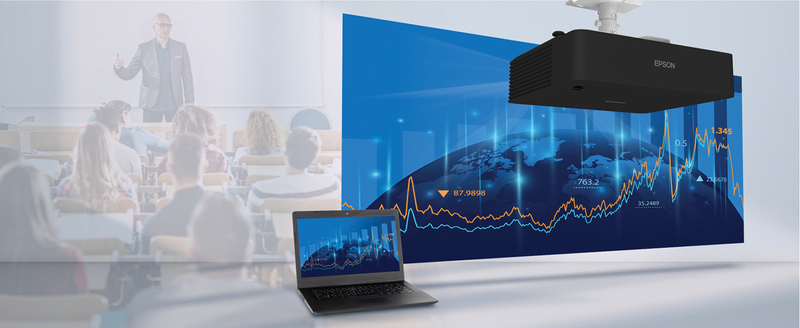 Financial chart projection showing detail and clarity