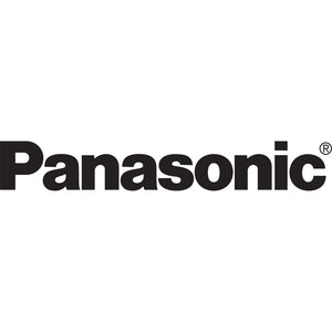 Panasonic corporate logo in black against white background, representing the brand identity of the PT-FRZ50BU7 DLP projector manufacturer