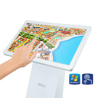 Touch screen demonstration on kiosk displaying interactive map interface-alternate-image4