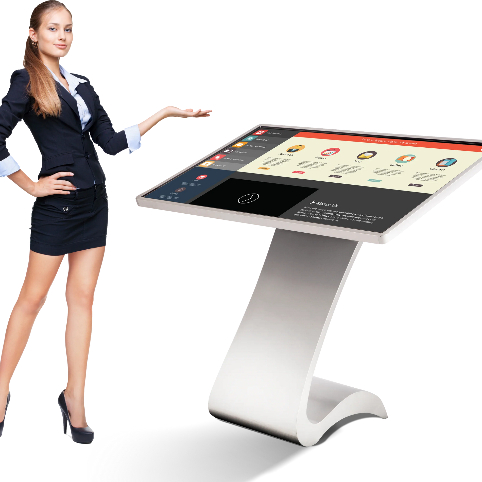 S-Design kiosk with business interface display and professional presentation-alternate-image3