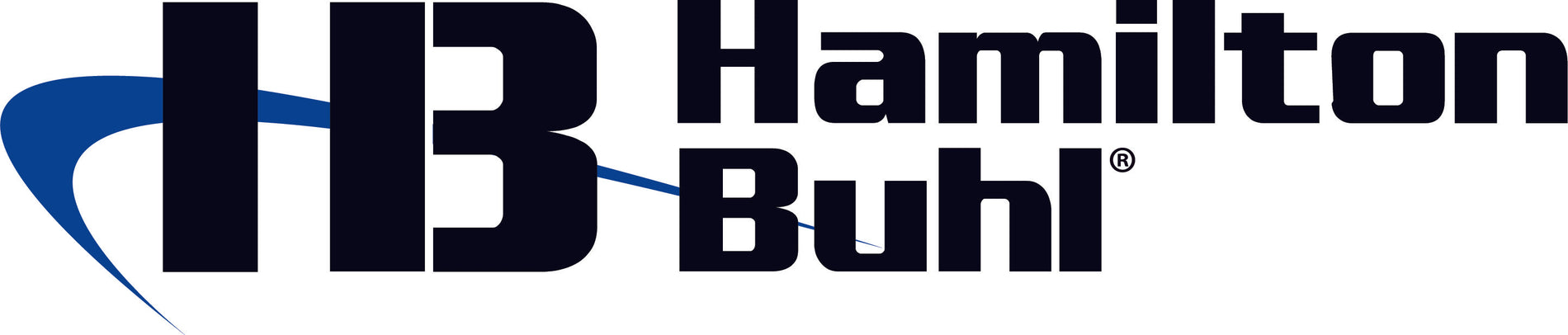 Hamilton Buhl company logo featuring bold black lettering with a distinctive blue swoosh design element-alternate-image1