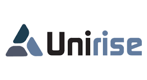 Unirise company logo featuring a geometric triangle design in blue and gray colors with Unirise text-alternate-image1