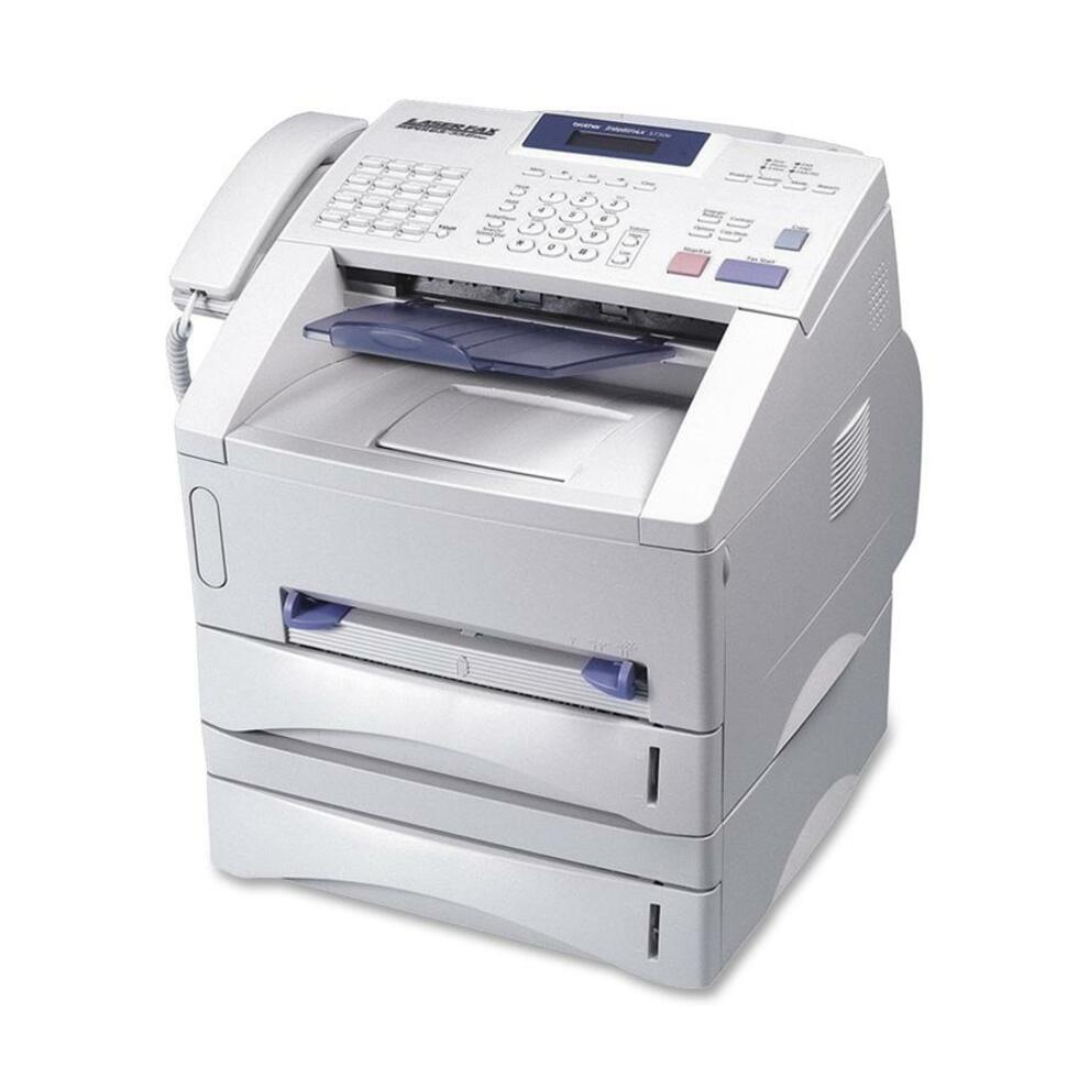 Brother PPF5750E IntelliFAX Plain Paper Fax Machine, B/W, 8MB/600 pgs, Gray