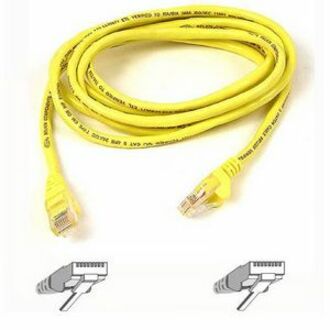 Belkin A3L791-04-YLW Cat5e Network Cable, 4 ft, Exceeds Category 5e Performance
