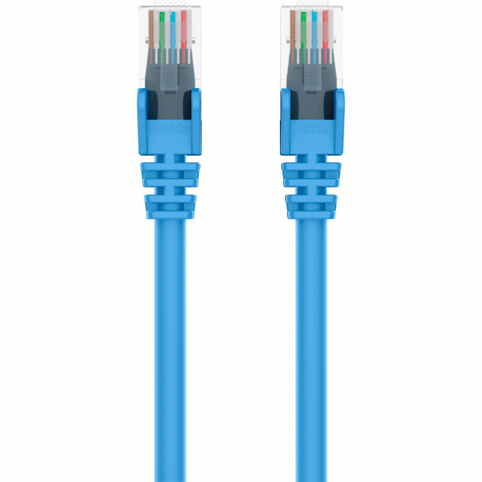 百令 A3X126-15-BLU-S Cat5e 交叉电缆，15英尺，蓝色，终身保修 百令